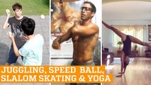 TOP FIVE: Inline Freestyle Slalom, Juggling & Speed Ball Boxing | PEOPLE ARE AWESOME 2016