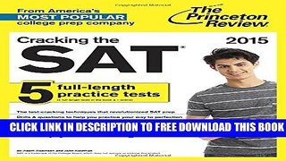 New Book Cracking the SAT with 5 Practice Tests, 2015 Edition (College Test Preparation)