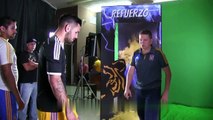 Detrás de cámaras del video de presentación de Andy Delort