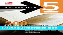 New Book 5 Steps to a 5 500 AP English Language Questions to Know by Test Day (5 Steps to a 5 on