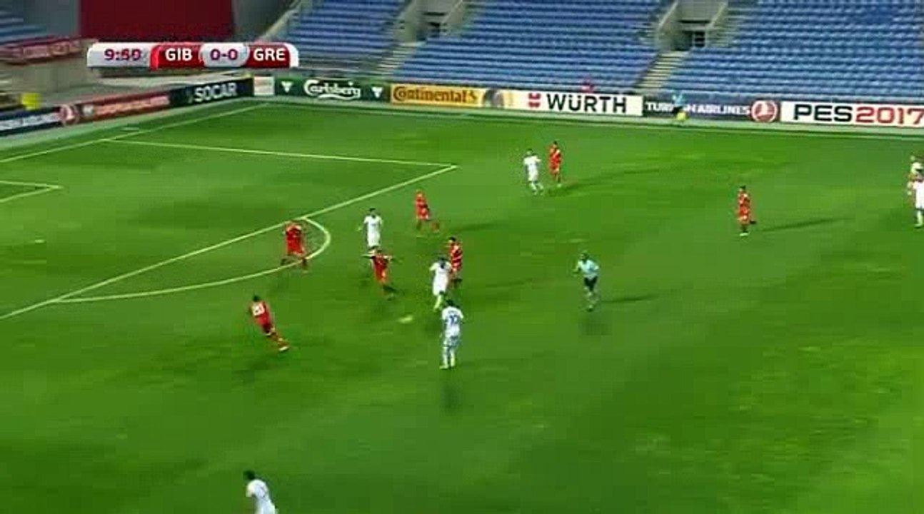 Konstantinos Mitroglou Goal HD - Gibraltar	0-1	Greece 06.09.2016