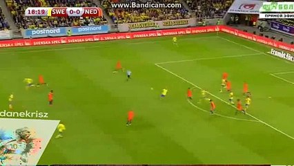 Netherlands 1st BIG Chance - Sweden 0-0 Netherlands - 06.09.2016 HD