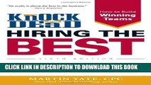 [Read] Knock  em Dead Hiring the Best: Proven Tactics for Successful Employee Selection Full Online