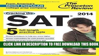 New Book Cracking the SAT with 5 Practice Tests, 2014 Edition