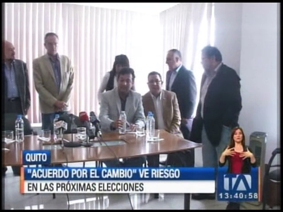 Acuerdo por el cambio ve riesgo en las próximas elecciones
