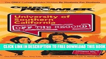 Collection Book University of Southern California (USC): Off the Record (College Prowler) (College