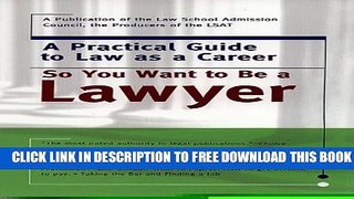 New Book So You Want to Be a Lawyer