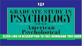 New Book Graduate Study in Psychology
