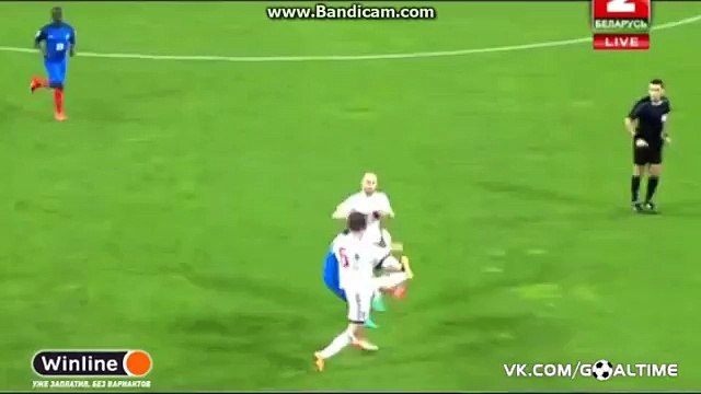 Antoine Griezmann Amazing Backheel Shot- France 0-0 Belarus (World Cup 2018 Qualifiers) 6/9/2016 HD