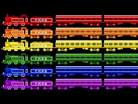 Locomotive Colors - Color Train - Railway Vehicles - The Kids' Picture Show (Fun & Educational)