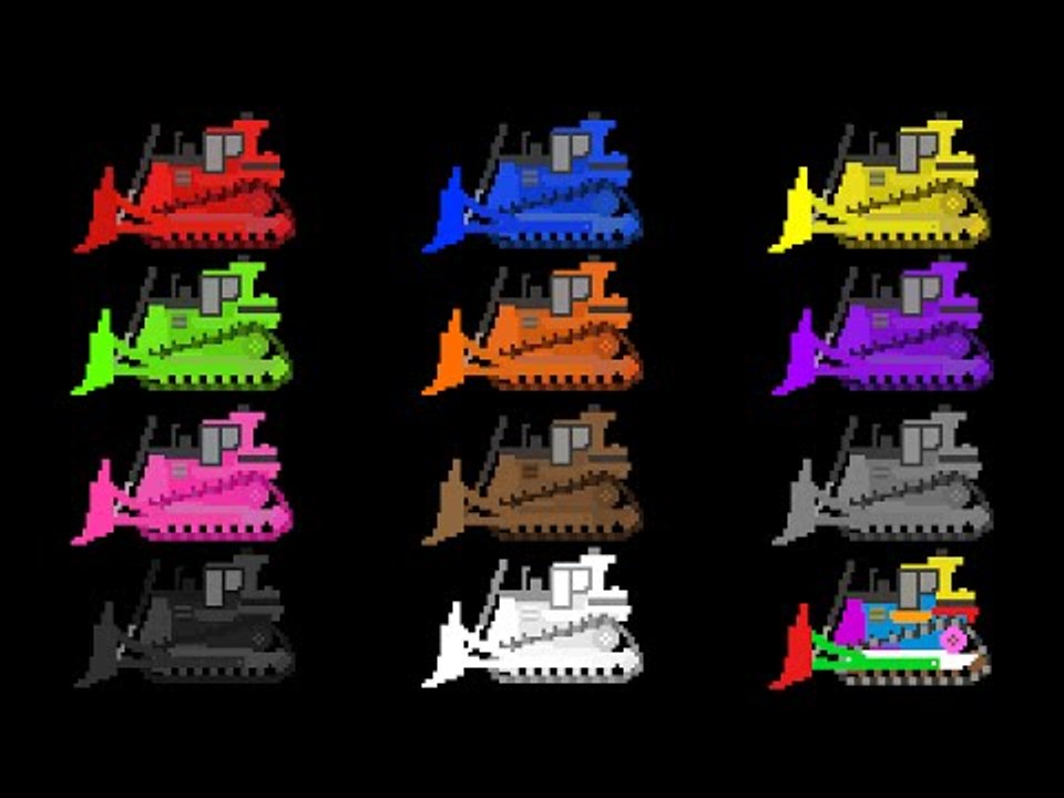 Bulldozer Colors - Construction Vehicles - The Kids' Picture Show (Fun & Educational Learning Video)