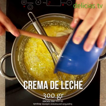 Rollos de lasana rellenos de pollo