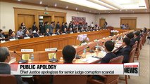 Chief Justice apologizes over judge's corruption scandal