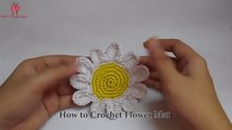 How To Crochet Easy  Flower Mat By Sabs Crochet Arts