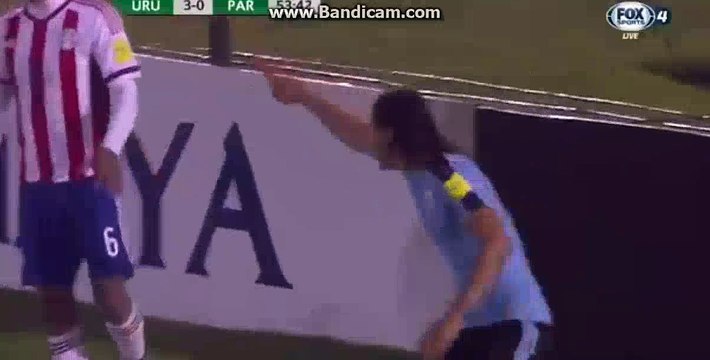 Edinson Cavani Second Goal HD - Uruguay 4-0 Paraguay (06.09.2016) World Cup - CONMEBOL Qualification