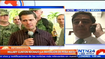 Clinton “quiso mandar un mensaje al Gobierno y liberarse del mismo”: diputado opositor sobre negativa de reunirse con Peña Nieto