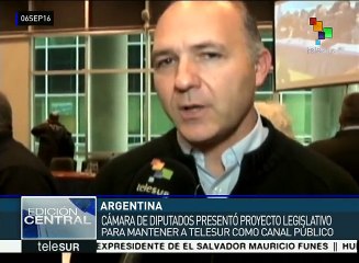 Argentina: proyecto de ley busca mantener a teleSUR como canal público