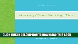New Book Acting One/Acting Two