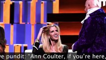 “Ann Coulter, if you’re here, who’s scaring the crows away from our crops
