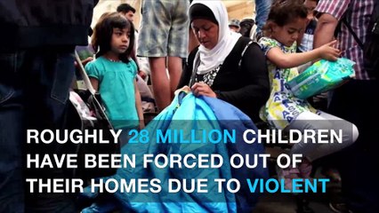 UNICEF report finds 28 million children displaced by global conflict