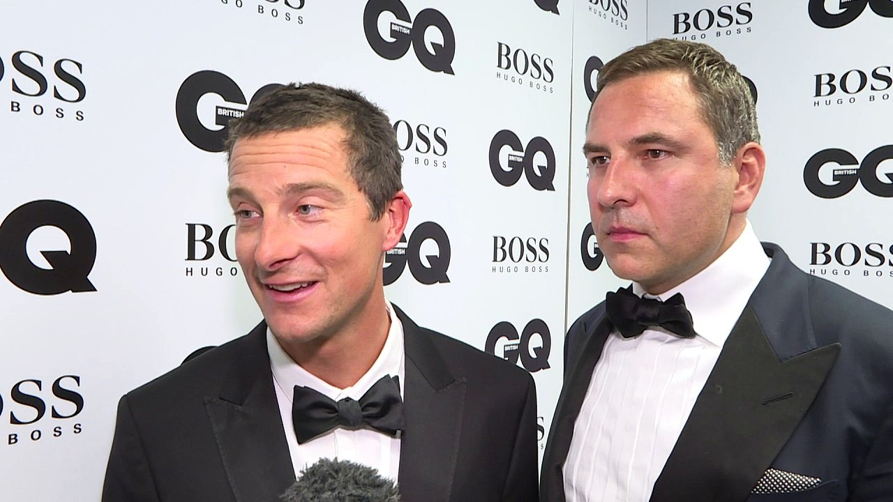 Bear Grylls and David Walliams at GQ Awards