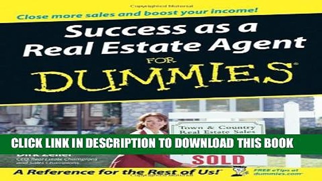 [Read PDF] Success as a Real Estate Agent For Dummies Ebook Online