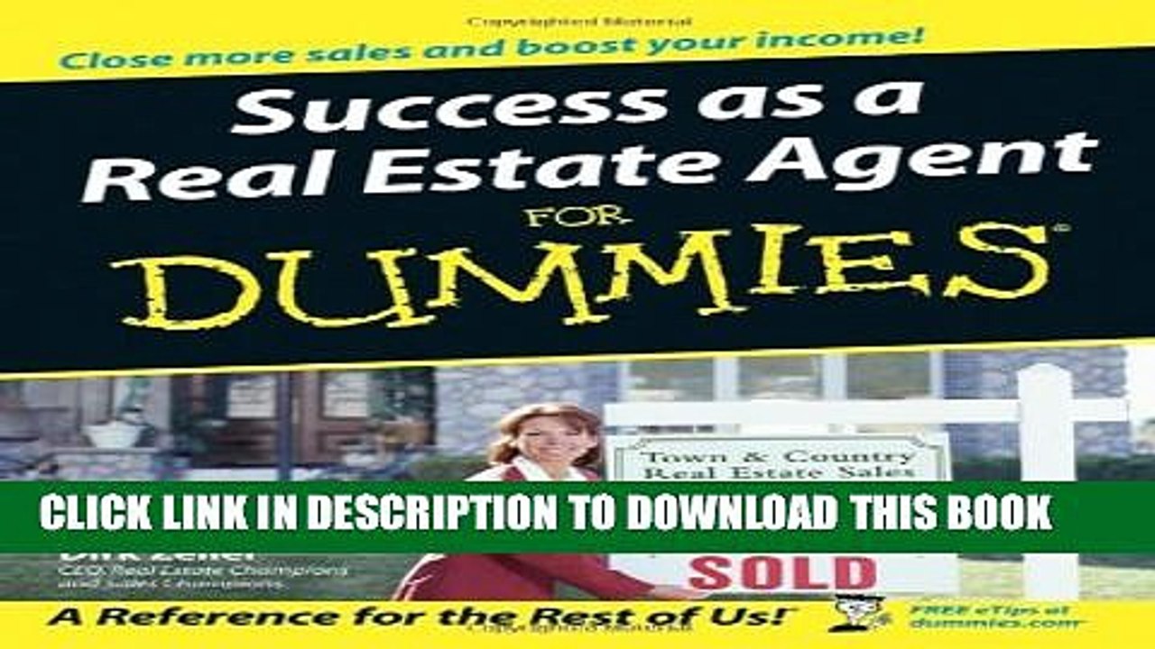 [Read PDF] Success as a Real Estate Agent For Dummies Ebook Online