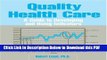[Read] Quality Health Care: A Guide To Developing And Using Indicators Full Online