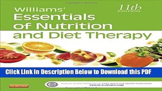 [Read] Williams  Essentials of Nutrition and Diet Therapy, 11e Free Books