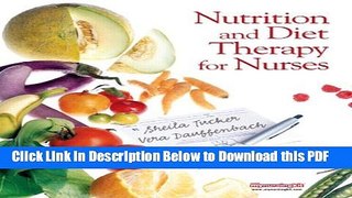 [Read] Nutrition and Diet Therapy for Nurses Ebook Free