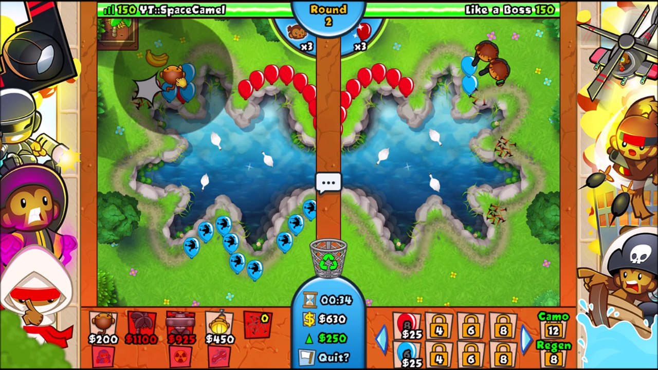 How to Beat Any Regrow Zebra Bloon Rush with Dart Monkeys - Bloons TD Battles Ep.18