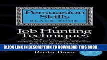 [Read PDF] Persuasion Skills Black Book of Job Hunting Techniques: Using NLP and Hypnotic Language