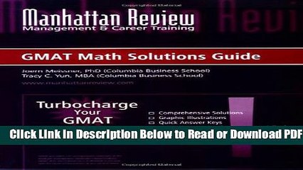 [Get] Manhattan Review Turbocharge Your GMAT: Math Solutions Guide Free Online