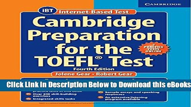 [Reads] Cambridge Preparation for the TOEFL Test Book with Online Practice Tests and Audio CDs (8)