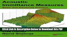 [Read] Acoustic Immittance Measures: Basic and Advanced Practice (Core Clinical Concepts in