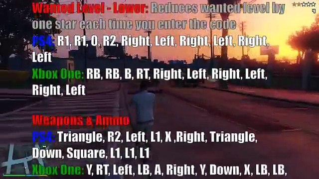 -GTA 5- ALL CHEAT CODES! - PS4 -u0026 Xbox One [Cheats] (Grand Theft Auto V- All Cheats)
