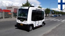 幕張イオンと同型の無人運転バス、フィンランド首都でも試験運行