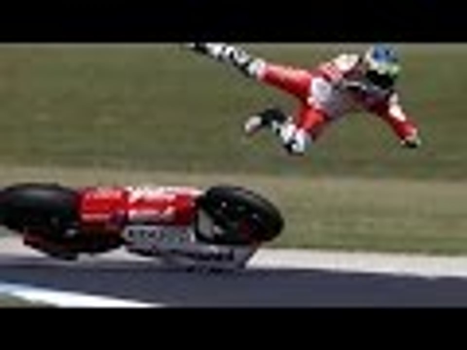 Moto Gp Spectacular flying Accidents Crash 2016
