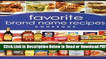 [Get] Favorite Brand Name Recipes Cookbook Free New