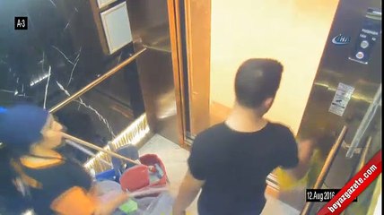 Ataşehir'de lüks rezidanstaki dehşet anı kamerada