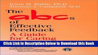 [Reads] The ABCs of Effective Feedback: A Guide for Caring Professionals Online Books