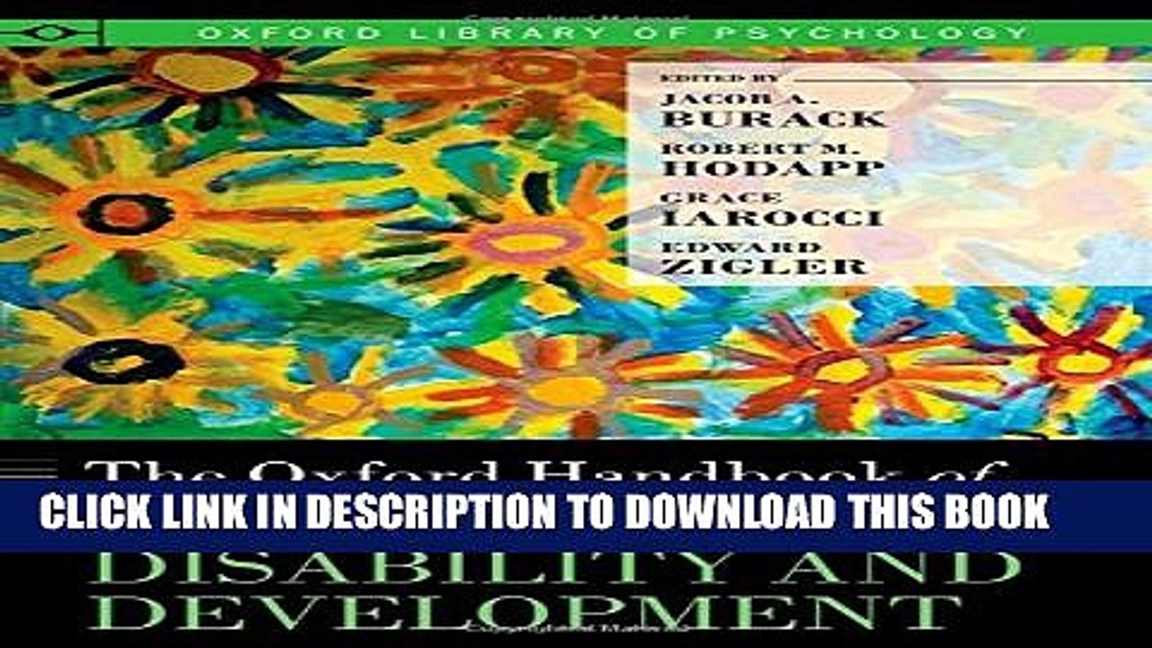 [Read PDF] The Oxford Handbook of Intellectual Disability and Development (Oxford Library of