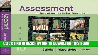 [PDF] Assessment: In Special and Inclusive Education Popular Collection