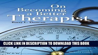 [Read PDF] On Becoming a Better Therapist Download Online