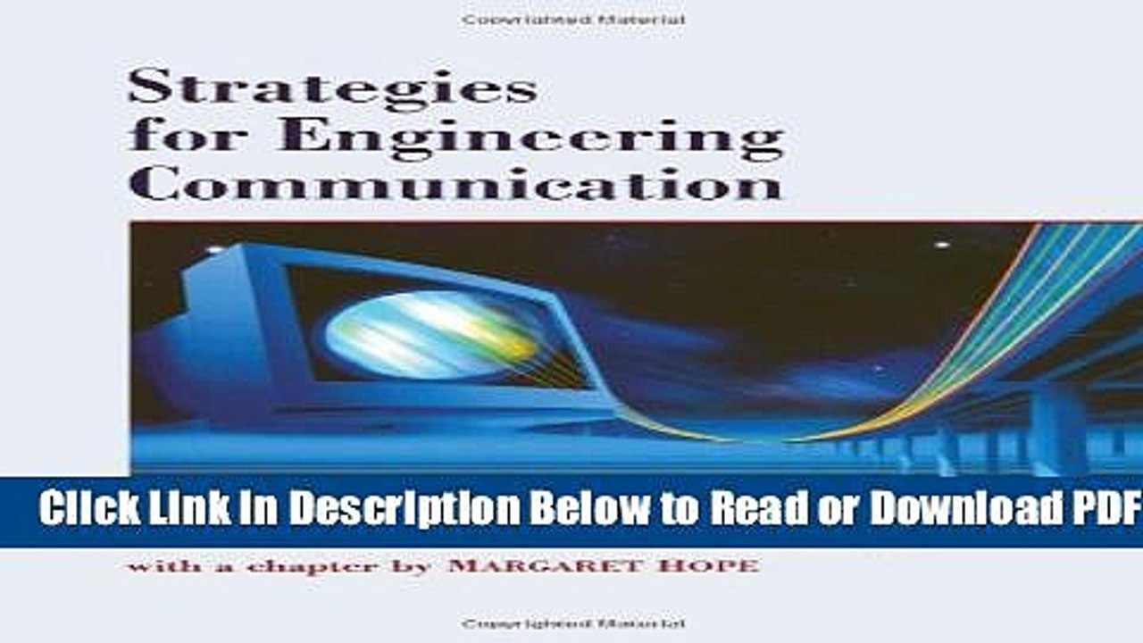 [Get] Strategies for Engineering Communication Free New