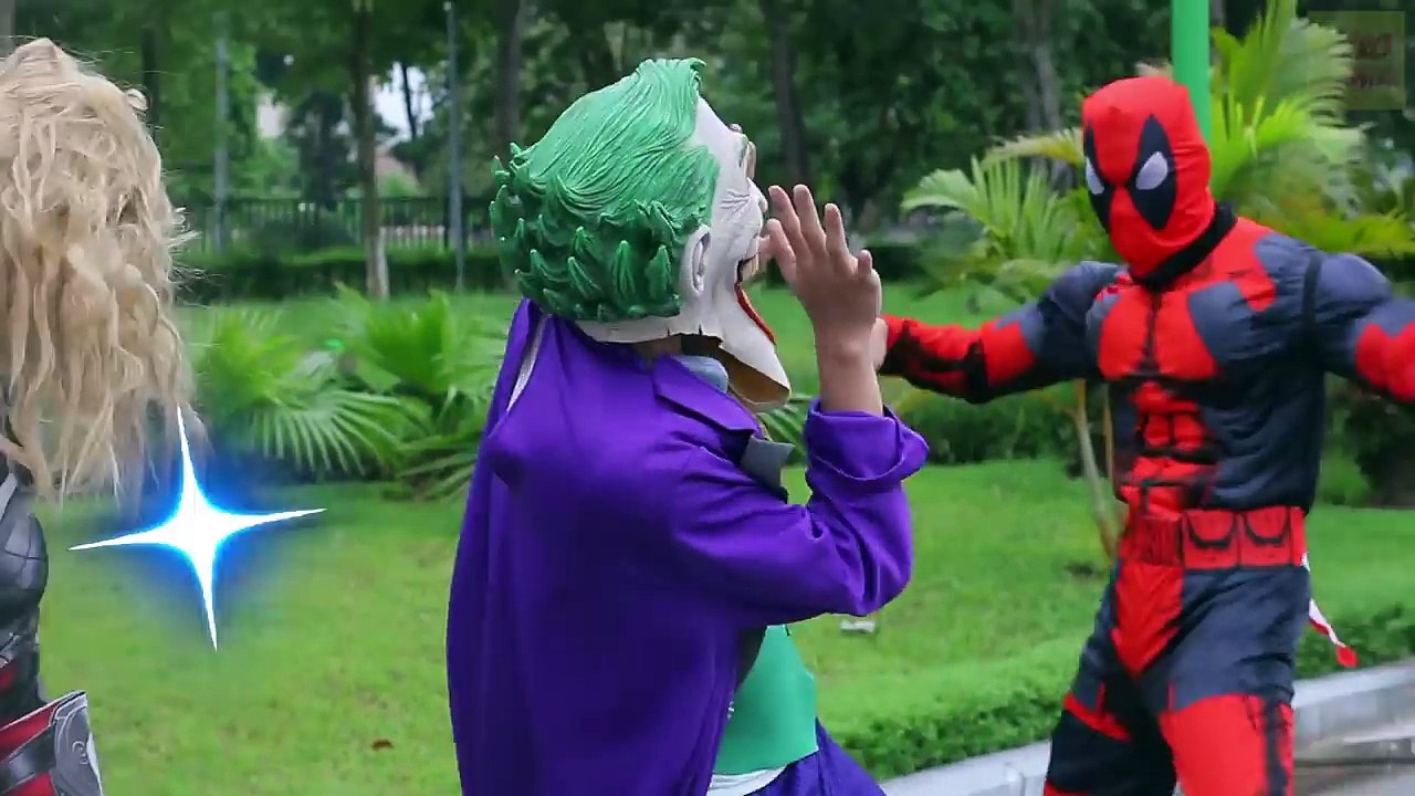 #Spiderman and Frozen Elsa PIZZA w  Thor, DeadPool vs Maleficent and Joker Prank! Funny Superheroes