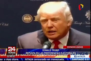 Donald Trump supera por dos puntos a Hillary Clinton en nueva encuesta