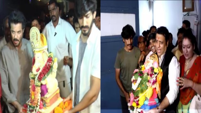 Anil Kapoor & Govinda Say Goodbye To Lord Ganesha | Ganpati Visarjan 2016