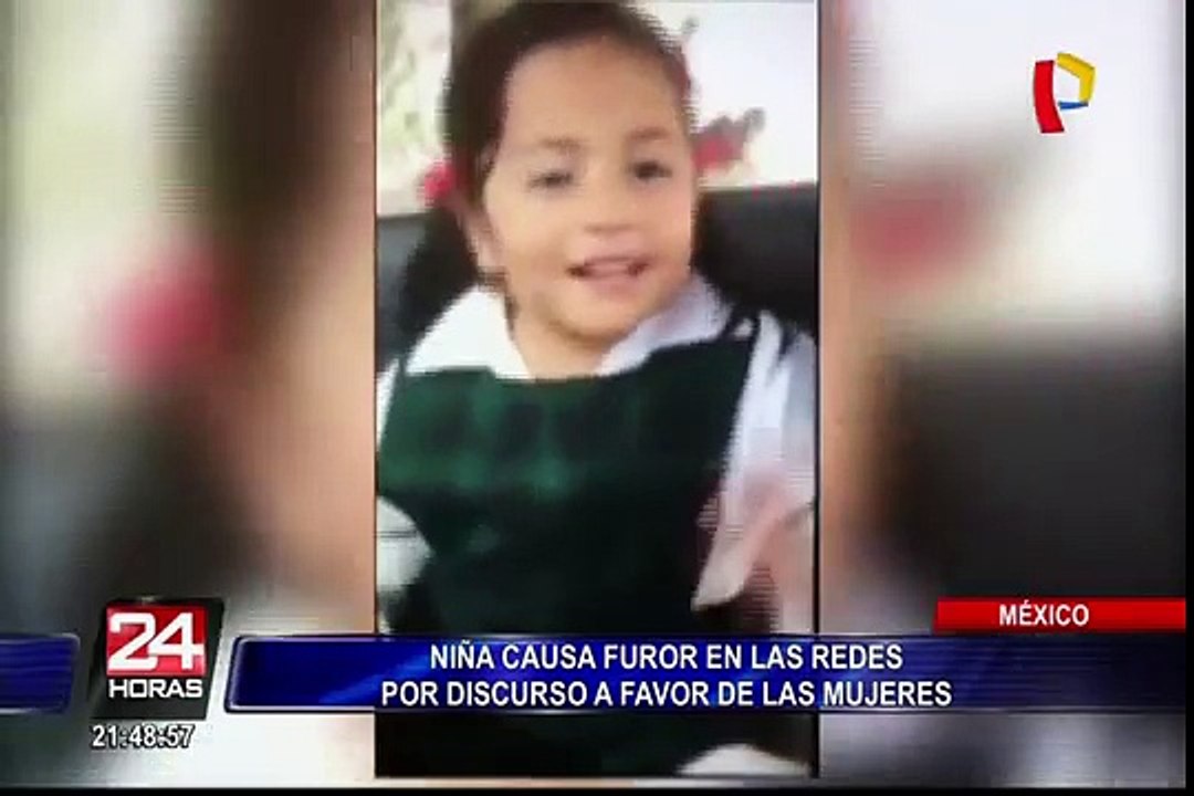 México: niña causa furor en las redes por discurso a favor de las mujeres