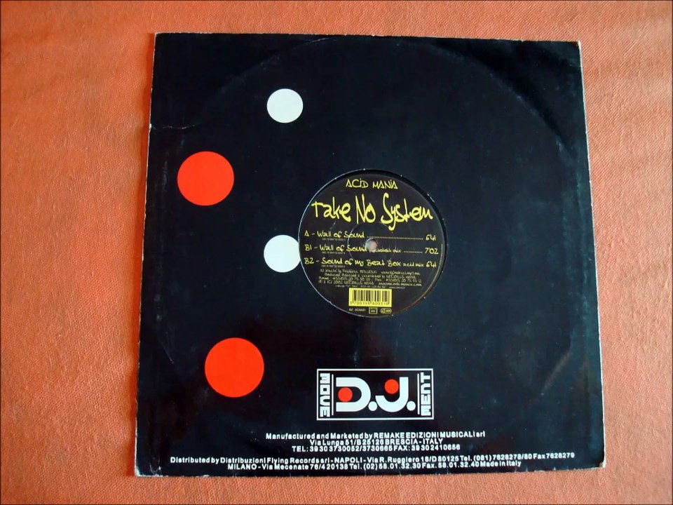 TAKE NO SYSTEM.(WALL OF SOUND.(PSYCHEDELIK MIX.)(12''.)(2002.)